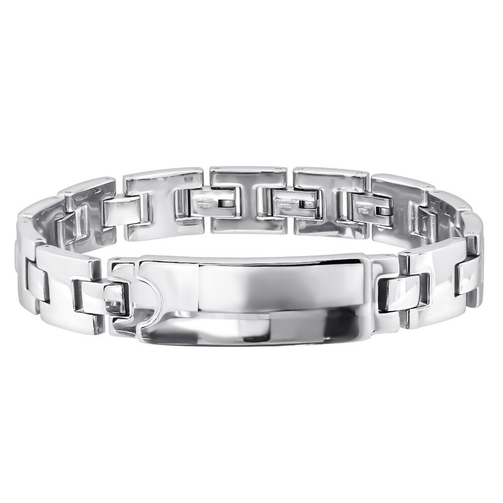Stainless Steel Plain Chain Bracelet for Men | 8.5"